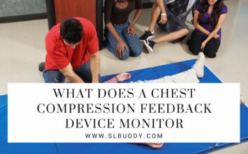 what does a chest compression feedback device monitor